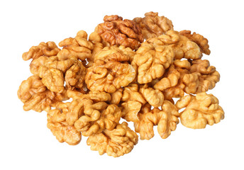 walnuts isolated on white background