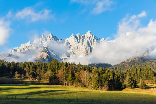 Austria, Tyrol, Going am Wilden Kaiser, Wilder Kaiser, Kaiser Mountains