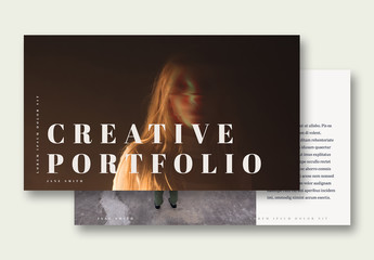 Portfolio Layout with Photo Placeholders