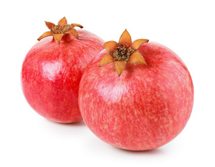 Pomegranate isolated on white