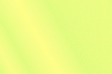 Yellow green halftone vector background. Micro halftone texture. Neon dotwork gradient. Vibrant dotted halftone