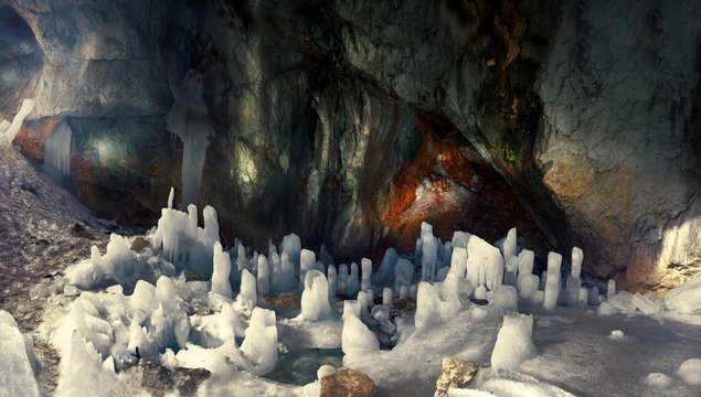 Ice cave on Durmitor mountain