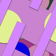 Flat material design - Creative vector trend seamless