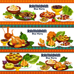 Ramadan iftar dishes, drinks and desserts