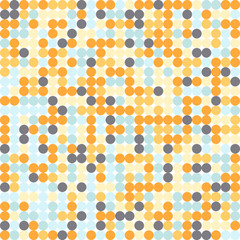 Same circles pattern multycolor. Vector seamless background