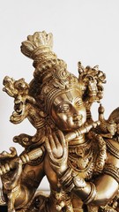 Fototapeta na wymiar Idol of Indian god Krishna