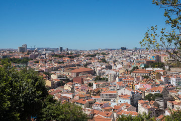 Fototapeta na wymiar view over lisbon city