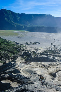 Indonesia, Java, Bromo Tengger Semeru National Park, Mount Bromo crater
