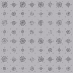 Abstract pattern of flower. Texture in grey colors.
