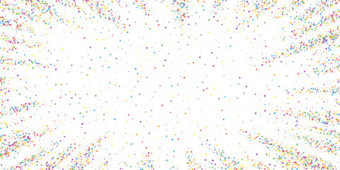 Festive confetti. Celebration stars. Childish brig