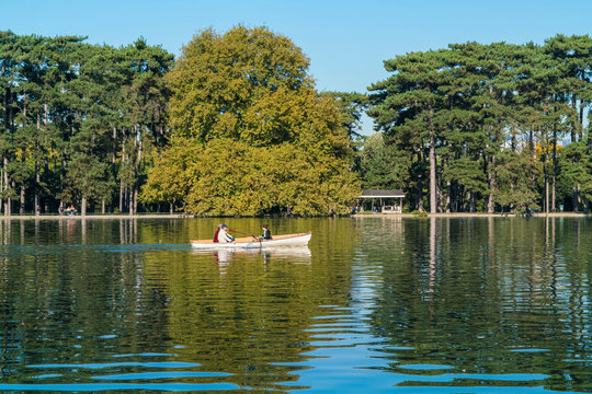 Boat in Lac Inferieur, Paris, France