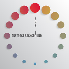 Bright abstract background with circles.