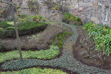 Public garden known as the Archivist's Garden, HM General Register Office, Edinburgh, March 2019