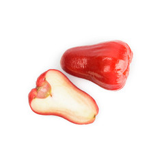 Fresh wax apple isolated on white background