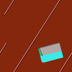 Flat material design - Creative vector trend seamless