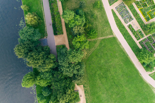 Treptower Park seen from above, Berlin, Berlin, Germany