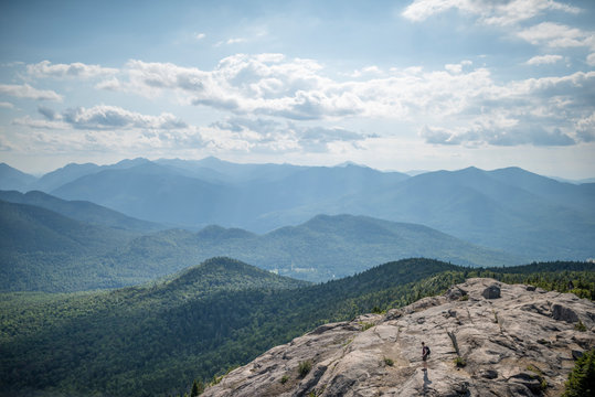 hiking and contemplating in the Adirondack Mountains in New York