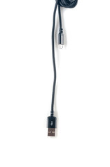 USB cable and mini close up on white