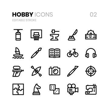 Hobby Line Icons 02