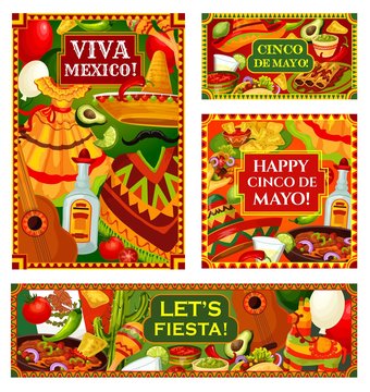 Happy Cinco de Mayo Mexican holiday greetings