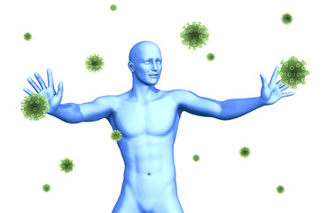 Human immune defense, virus infection