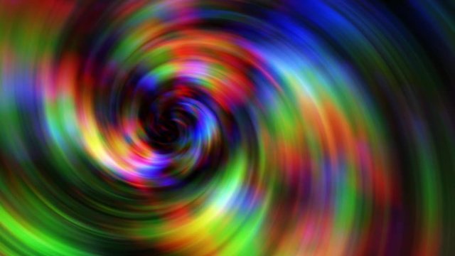 twisted LED Video Wall Animation moving left and zooming in. Parallex effect. Soft Colorful Clouds waft over a black background. Twirl Backdrop for digital signage.