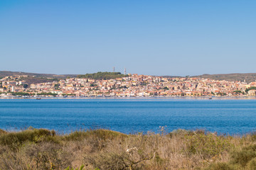 Fototapeta na wymiar View of Sant'Antioco, Sardinia, Italy.
