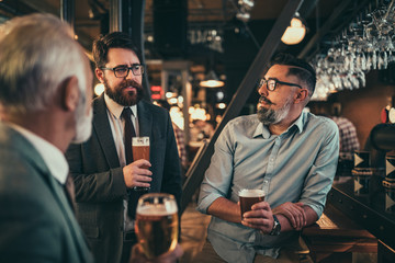 Beer time with colleagues