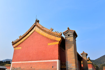 Fototapeta na wymiar The ancient Chinese buildings