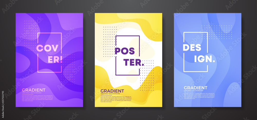 Poster dynamic textured background design in 3d style with orange color. background for mobile screen, adve
