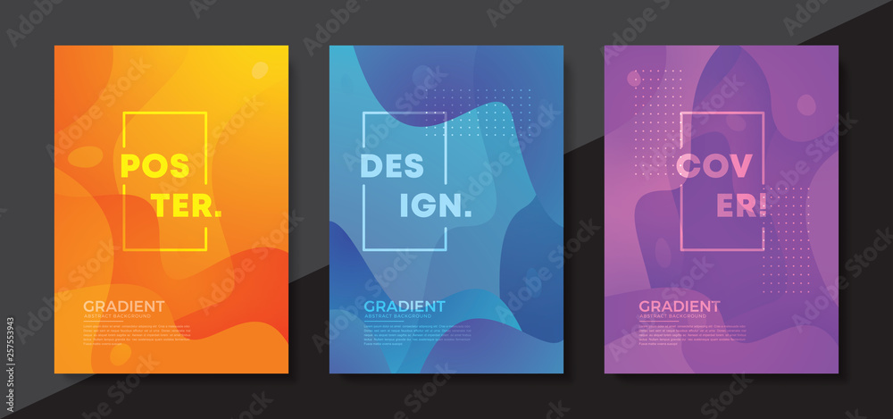 Poster dynamic textured background design in 3d style with orange color. background for mobile screen, adve