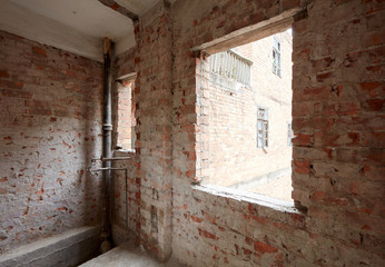 Fototapeta na wymiar Old house interior, ready to be renovated