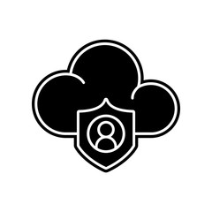 Cloud, data icon. Element of General data project for mobile concept and web apps icon. Glyph, flat icon for website design and development, app development