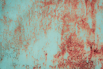 Fototapeta na wymiar Metal texture with natural defects. Scratches, chips, cracks, dust. Can be used as a background or poster for an inscription.