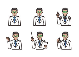 医者 白衣 男性 国際 グローバル 医療 福祉 国際交流 外国人 外国 海外 1-5