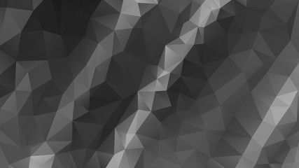 gray abstract background consisting of low poly triangles