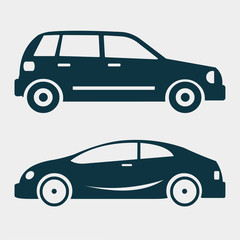 city car icon vector illustration 