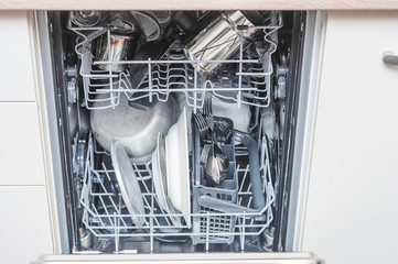 Dishwasher as the efficient use of resources for domestic and everyday activities.
