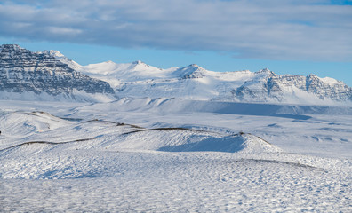 Iceland Vatnajokull glacier Landscape