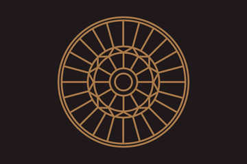 Mystery, witchcraft, occult, alchemy, mystical esoteric symbols. Witchcraft mystery emblem