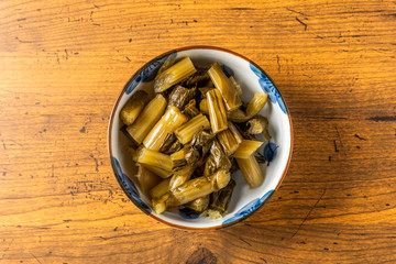 本格的な野沢菜　Pickles of Nozawana of Nagano 