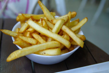 french fries in a plate