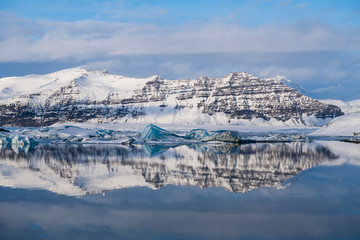 Iceland Glacier Lake Scenery