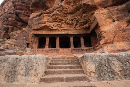 Cave temples; Badami, Karnataka, India