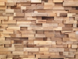 Reclaimed timber for a modern look.Reclaimed wood Wall Paneling texture background.Layered wood plank wall decoration.