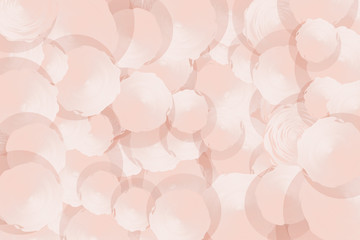 Abstract light background with many circles. Vector
