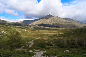 Fototapeta na wymiar The mountains of Corsica, trekking route GR-20