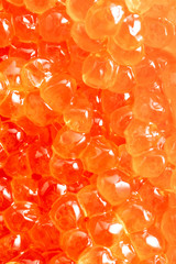 Red caviar as an abstract background