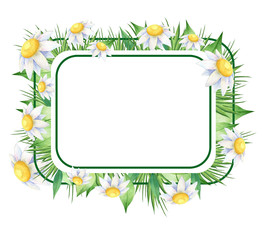 Obraz premium Watercolor flower frame
