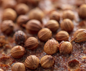 Sesame rye bread as a background